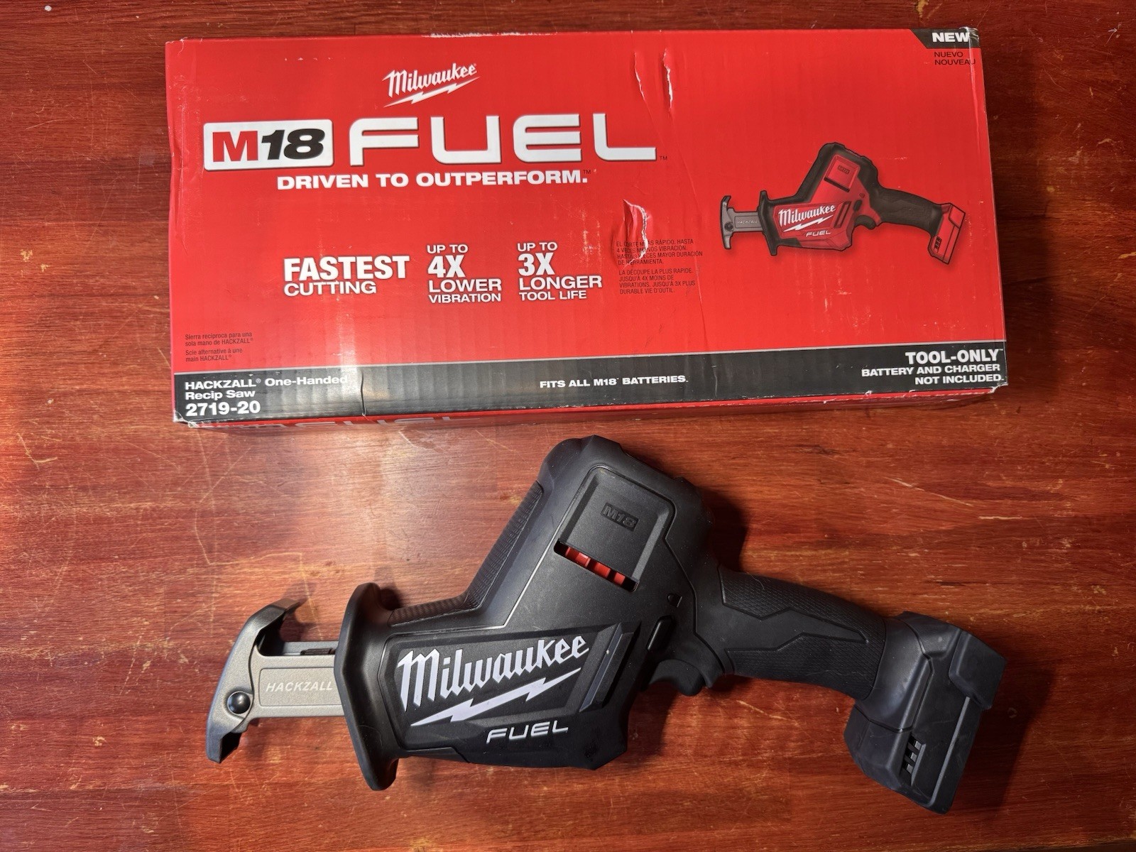 Black Milwaukee 2719-20 M18 Hacksaw Blacked Out