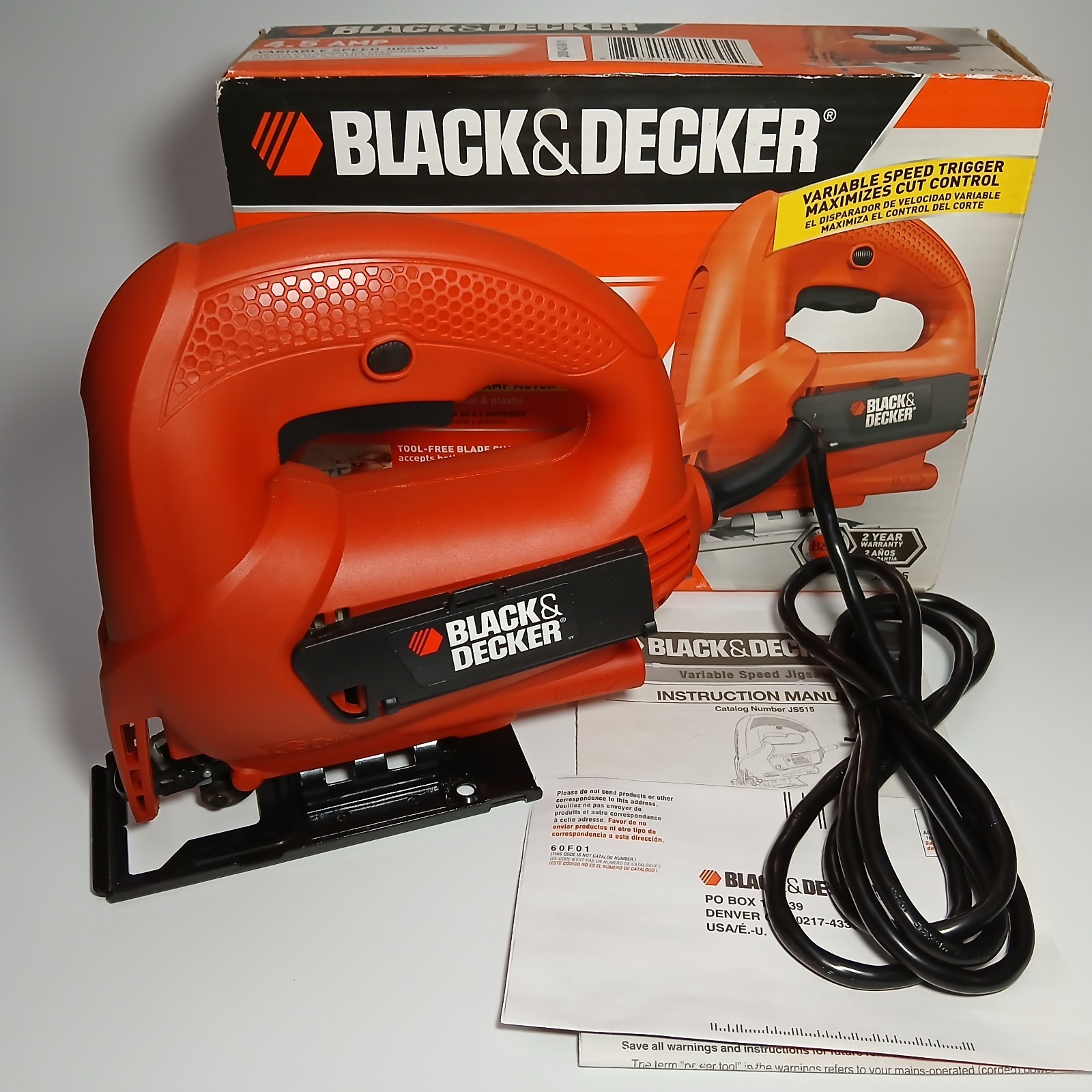 Black & Decker JS515 4.5 Amp Variable Speed Jigsaw