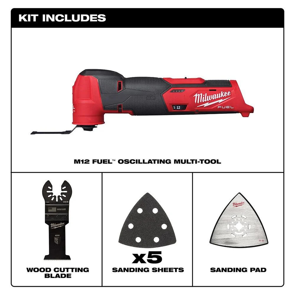 Milwaukee M12 Fuel Oscillating Multi-Tool (Bare Tool)