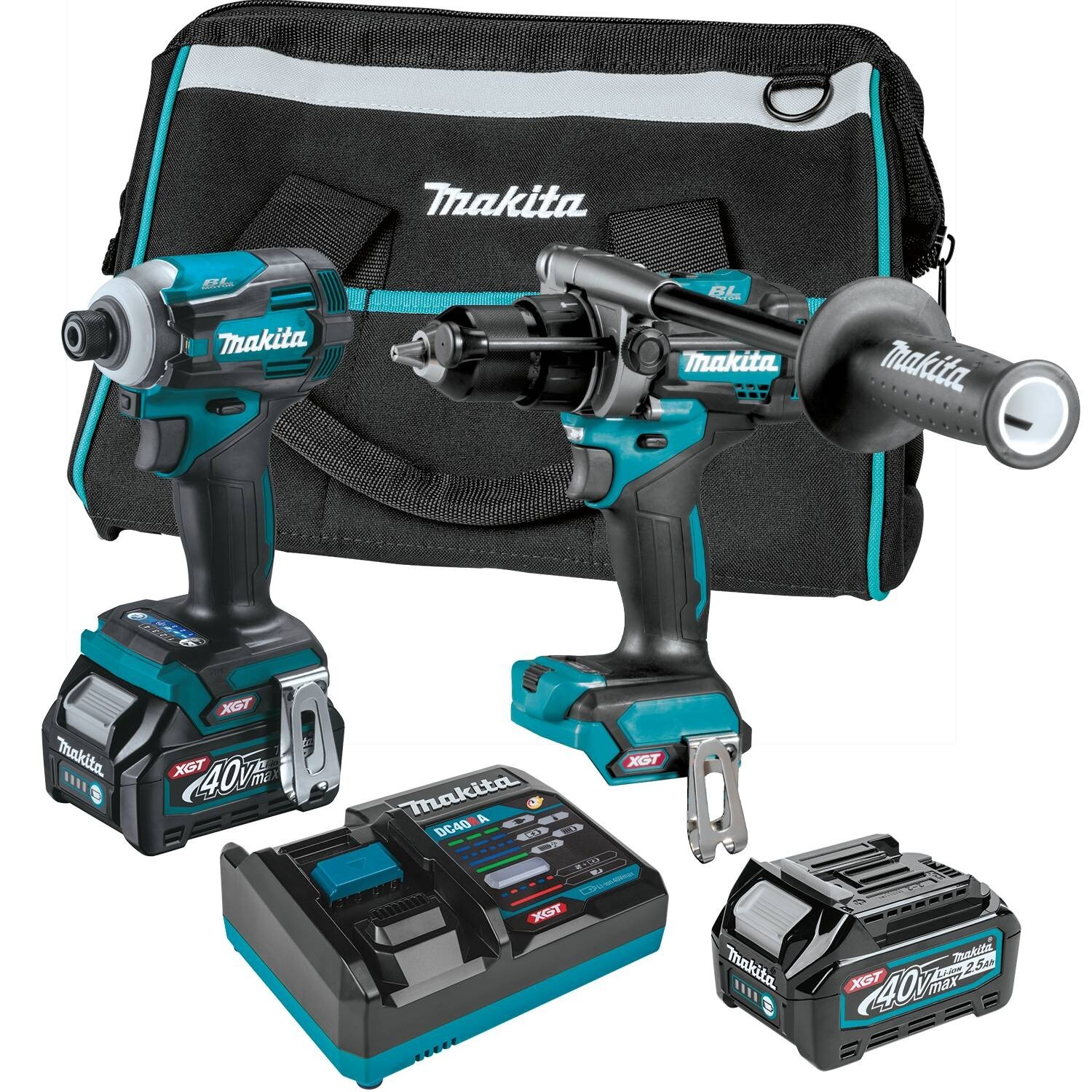 Makita GT200D 40V max XGT Brushless Cordless 2‑Pc. Combo Kit (2.5Ah)