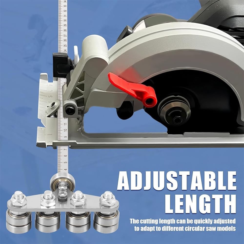 Circular Saw Guide Rail, Positioning Calipers for Circular Saw, Stainless Steel