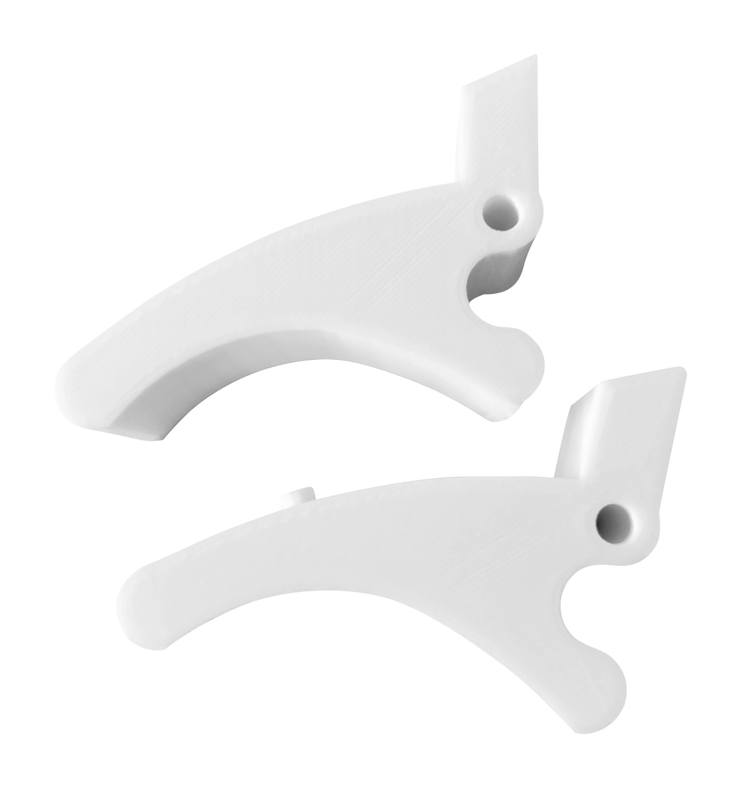 White Replacement Mounting Bracket Clip Levers for Dewalt DW7231