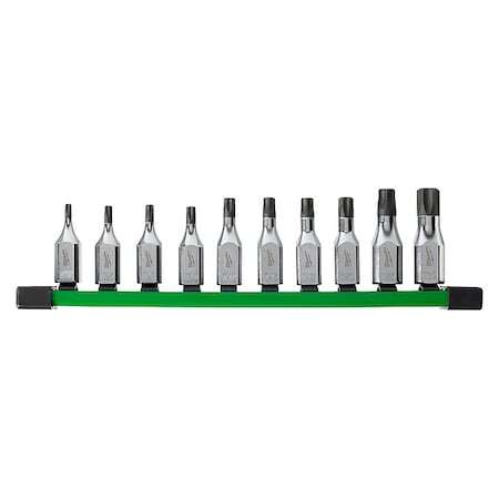 Milwaukee Tool 48-22-9531 10 Pc. 3/8 In. Drive Torx Bit Socket Set