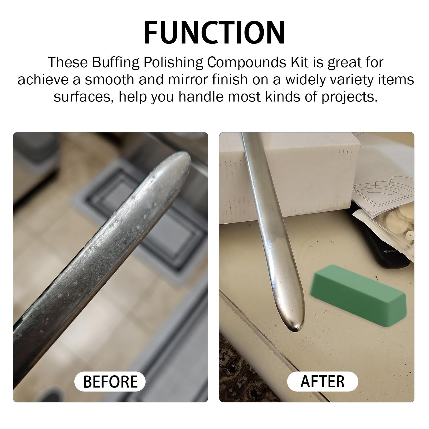 Versatile Mini Buffing Polishing Kits – 4 Oz, Perfect for All Metals & Materials