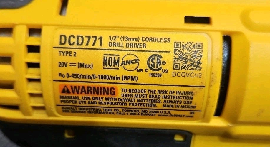 DeWalt Tools DCD771, DCD777, DCF787, DCF840 Impact Driver & Drill Drivers 4 Pack