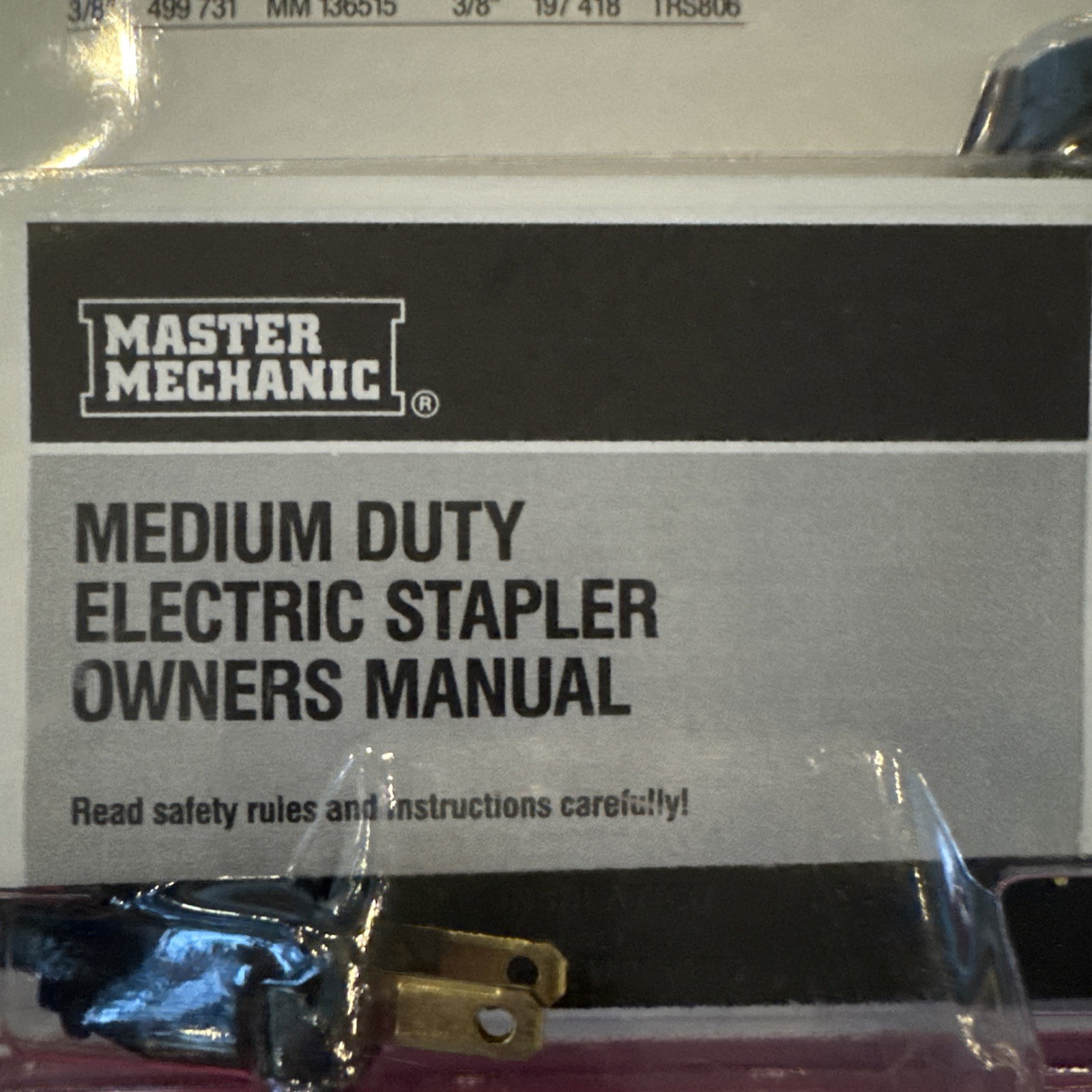 VINTAGE 1989 MASTER MECHANIC MEDIUM DUTY ELECTRIC STAPLER BRAND NEW