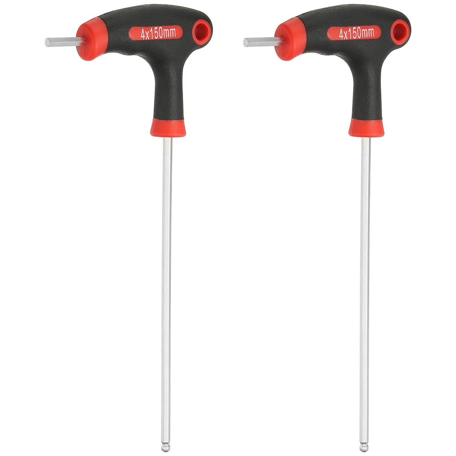 2pcs for T-Handle Hex Key Wrench 4mm Metric 212mm Length 22mm Width