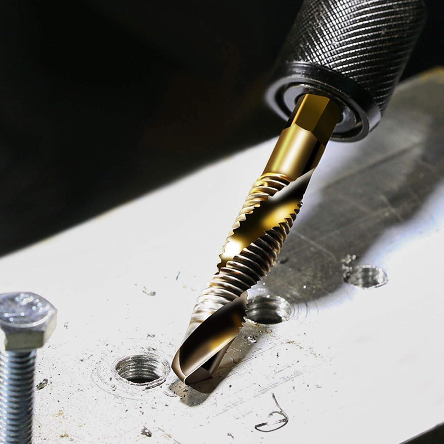 Combination Drill & Tap Bit Set, 6 Pc SAE (6-32NC ~ 1/4-20NC) and 6 Pc Metric (M