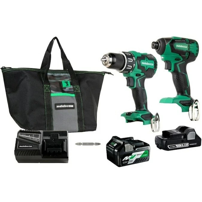 🔥Metabo HPT 2-Tool 18-Volt Brushless Power Tool Combo Kit With Soft Case