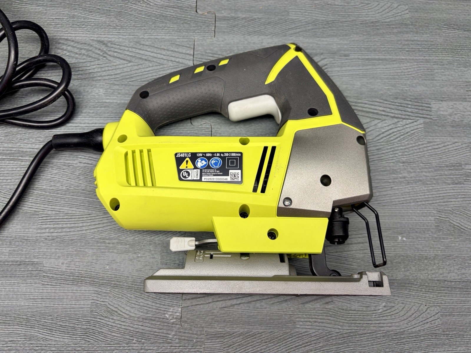 RYOBI Jig Saw NEW 4.8 Amp Corded Variable Speed Orbital Jig Saw