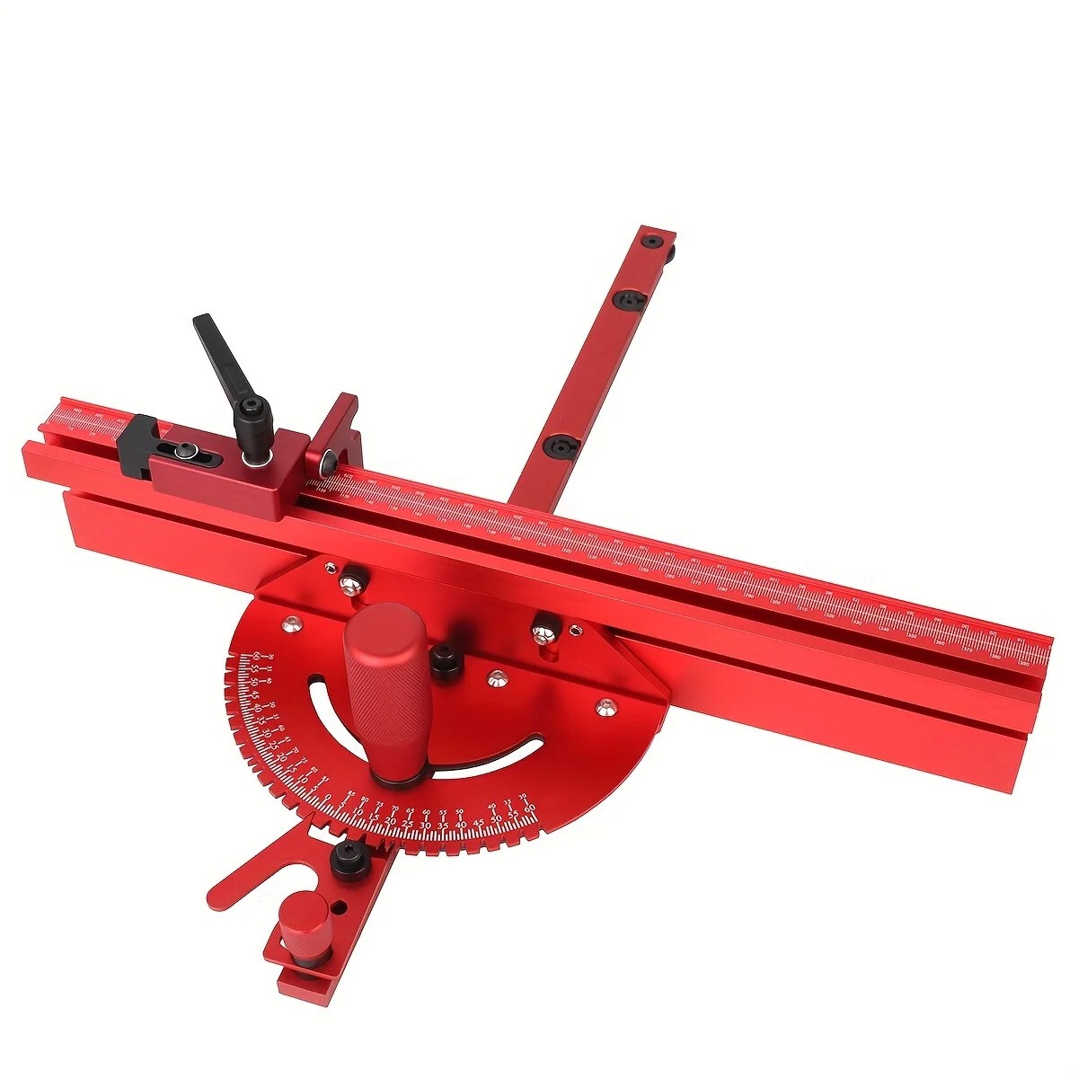 400mm Aluminum Miter Gauge Fence Set With Track Stop Angle Ruler Table Saw Tools