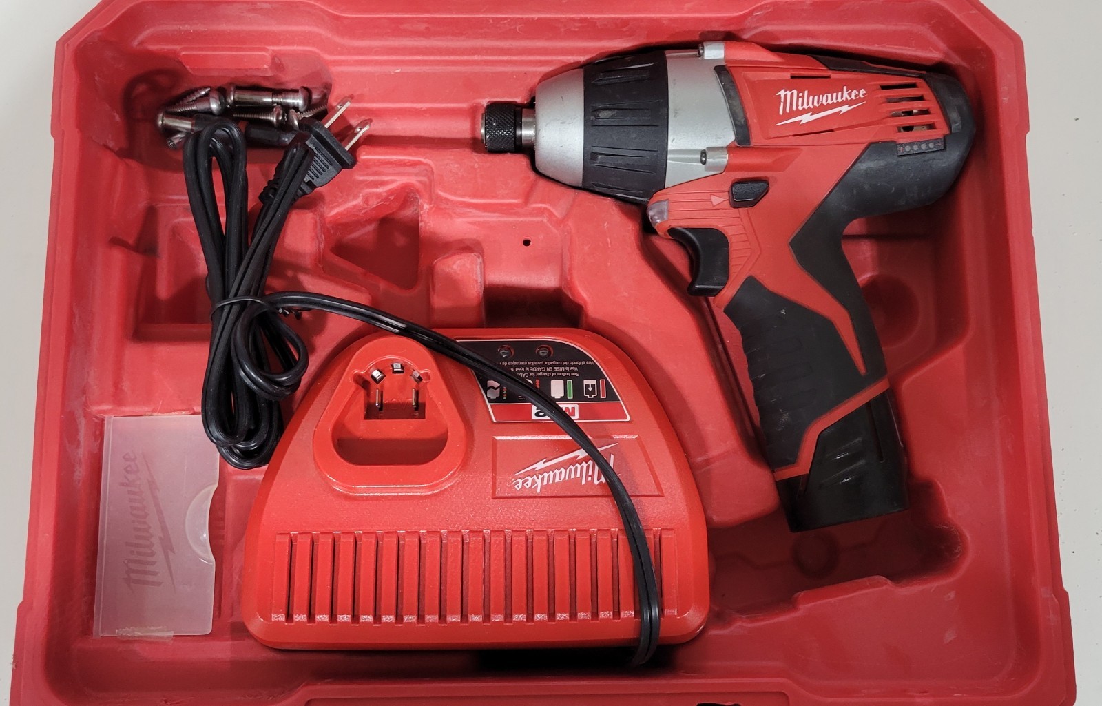 Milwaukee Tool 2455-20 M12 12-Volt Cordless No-Hub Coupling Driver With BATTERY