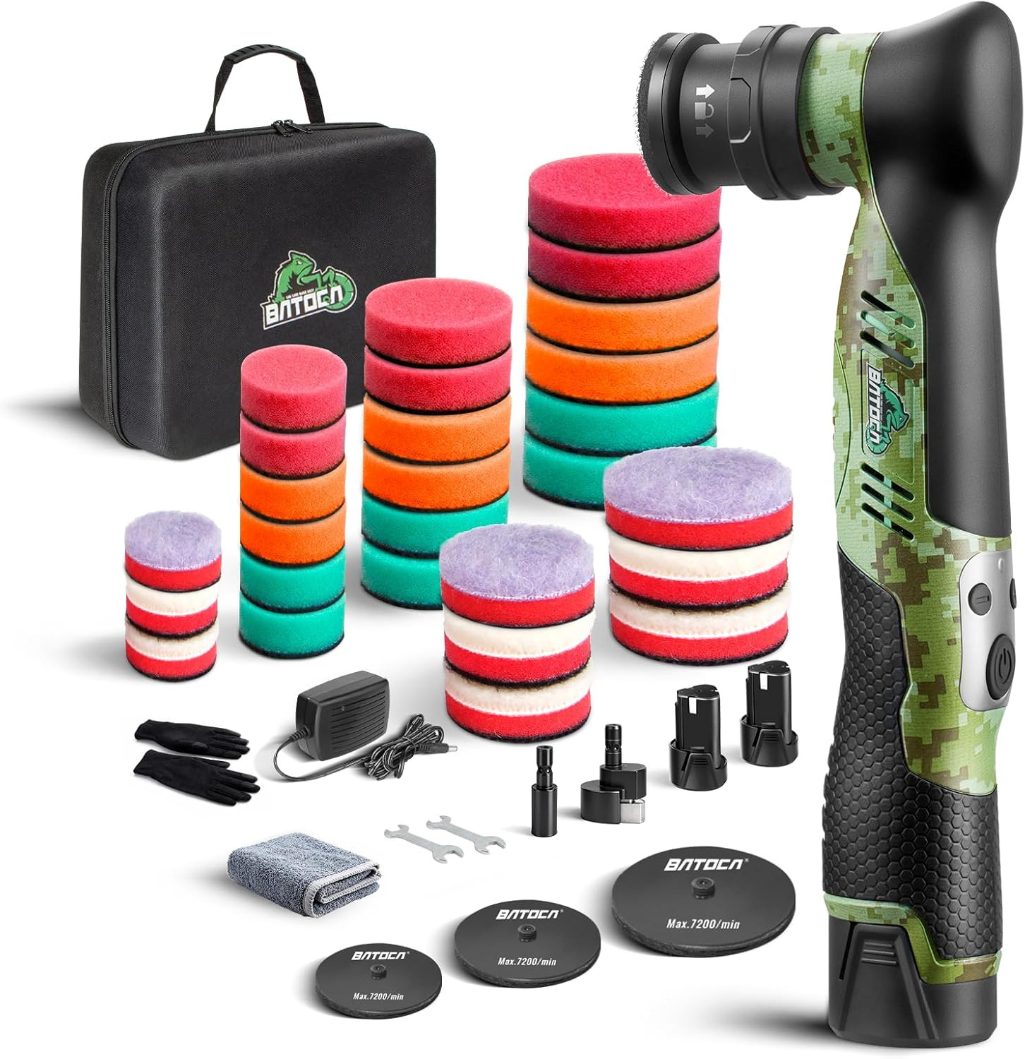 S5 Cordless Mini Car Polisher Buffer DA Dual Action Rotary Polishing Machine Sma