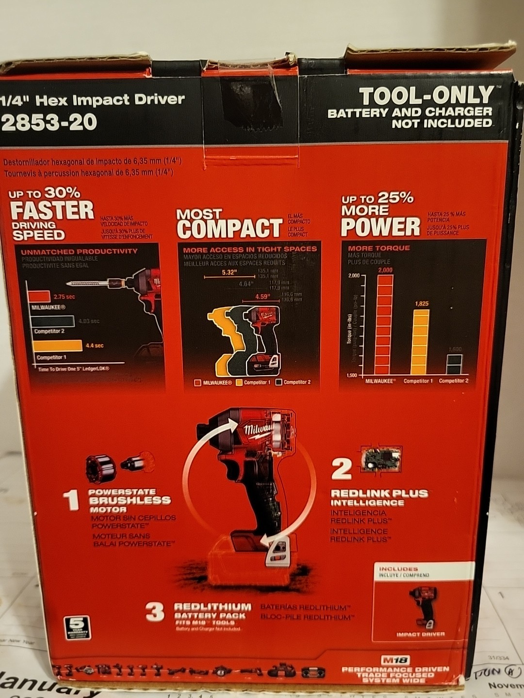 Milwaukee 295320 Impact Driver 1/4&Prime;