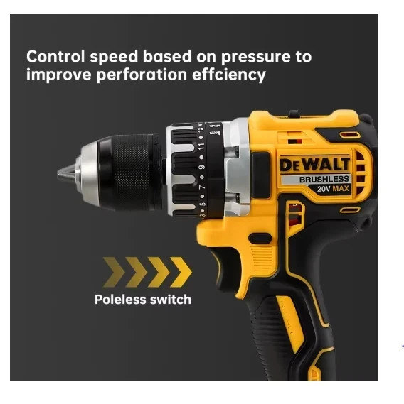 Dewalt DCD796 Compact Cordless Brushless Impact Drill LED Light Powerful Multi-f