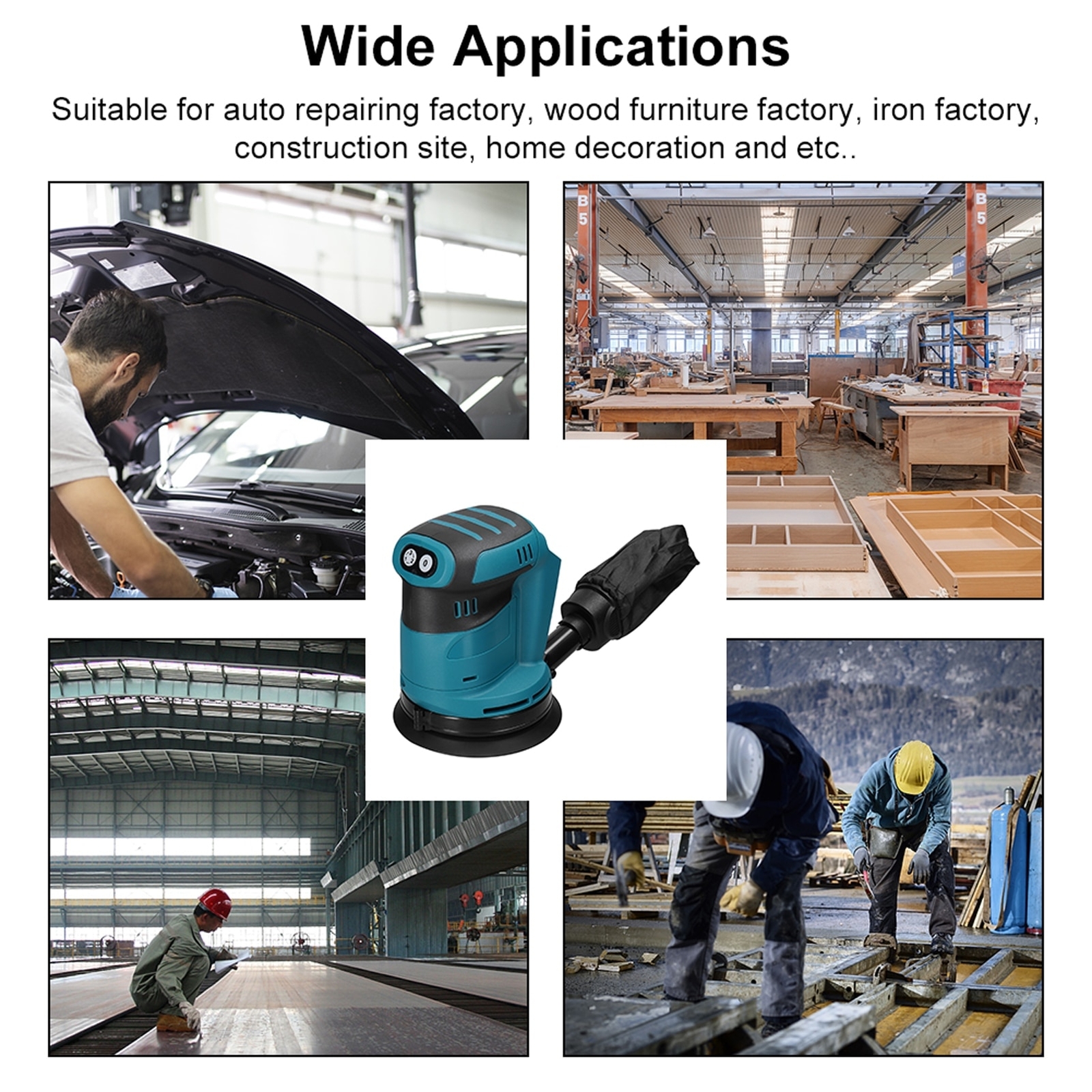 Electric Sander Wood Grinder Polishing Electric Grinding For Makita 18V Battery