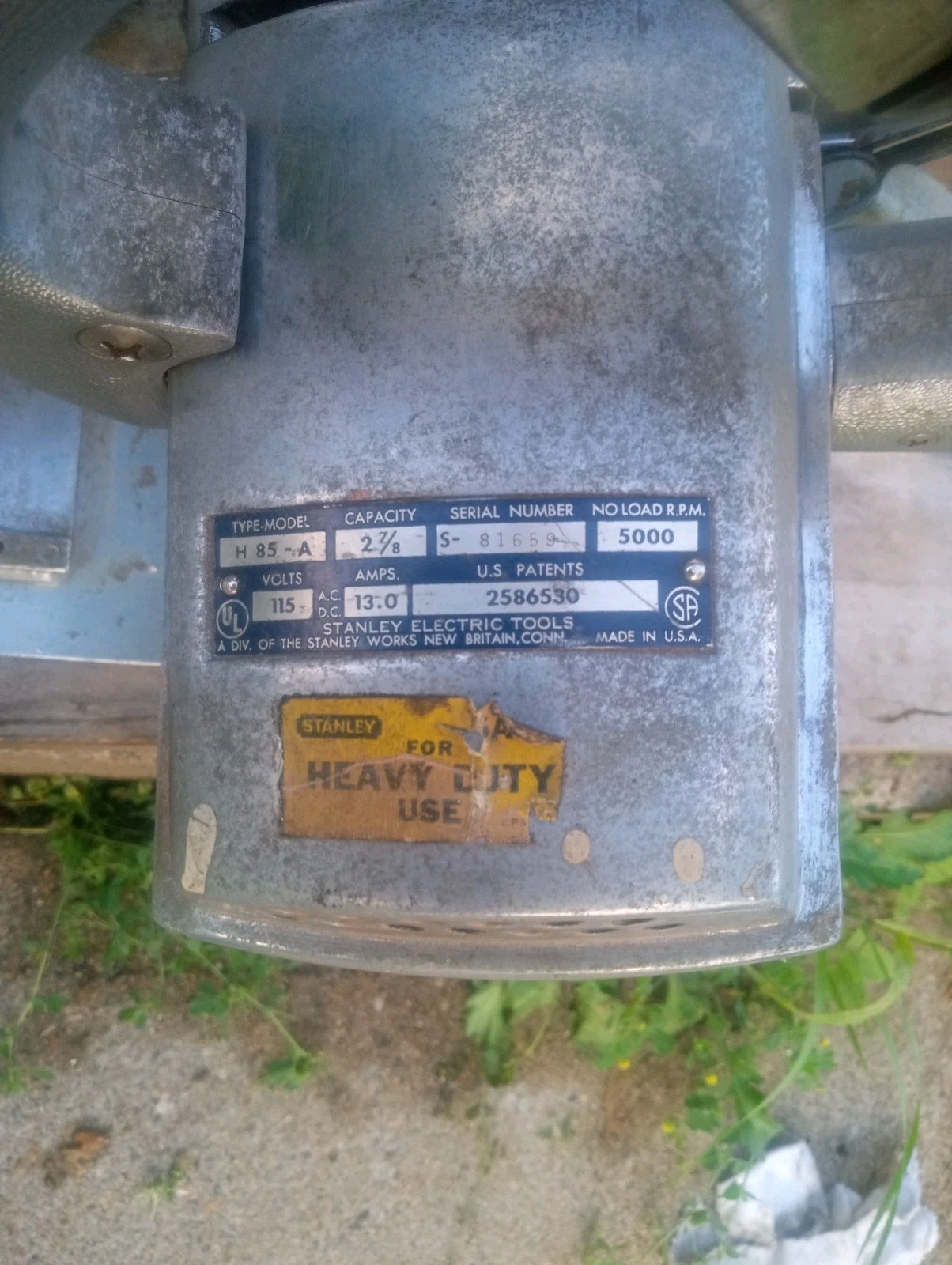 Stanley Model H-85-A 8&Prime; Builders Circular Saw Heavy Duty 13 Amp USA Made Skilsaw