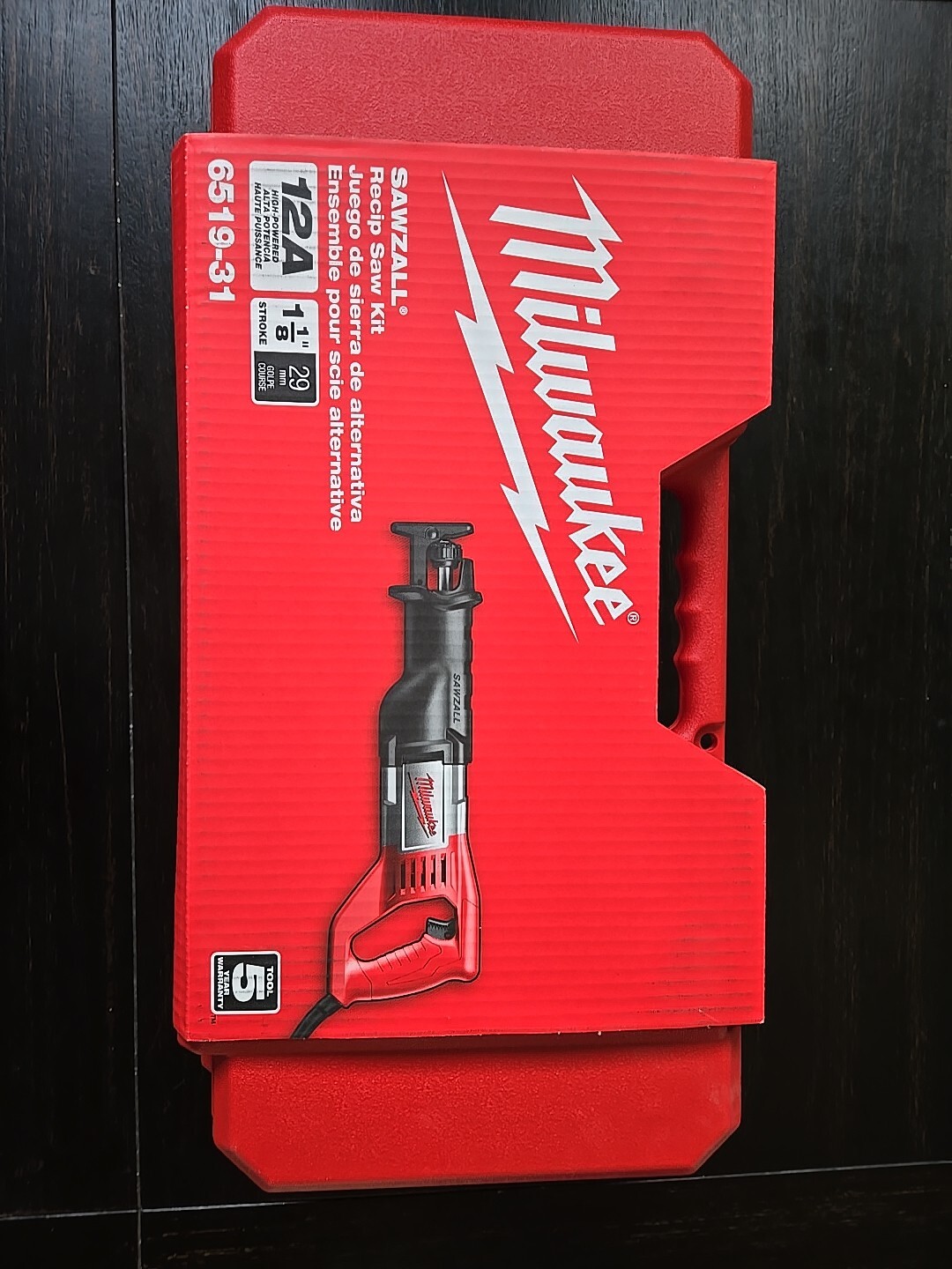 Milwaukee Sawzall 6519-31 Reciprocating Saw Kit – Red
