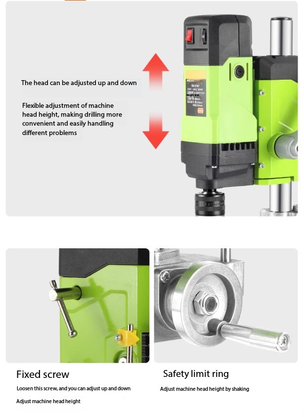 Bench Drill: Compact Household 220V High-Power Industrial-Grade Multi-Functional