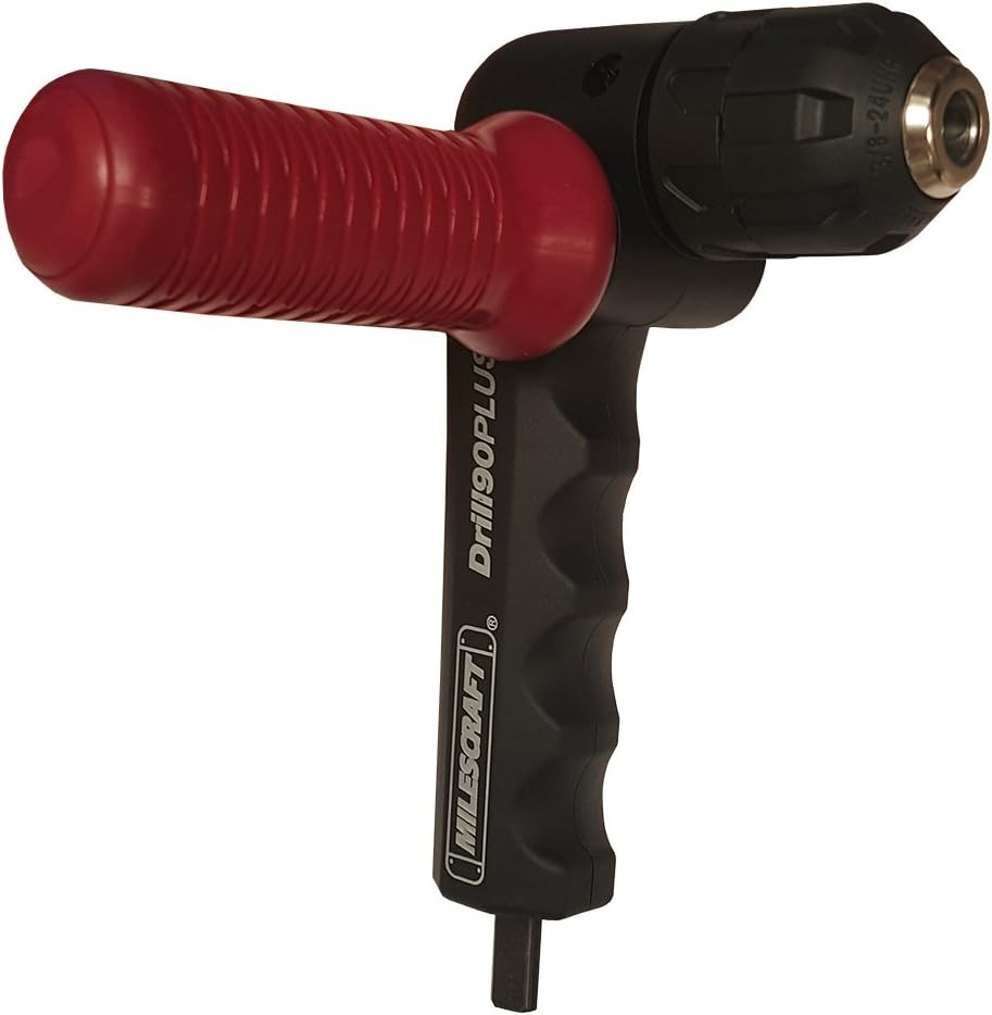 1304 Drill90Plus – Right Angle Drill Attachment,Black Red