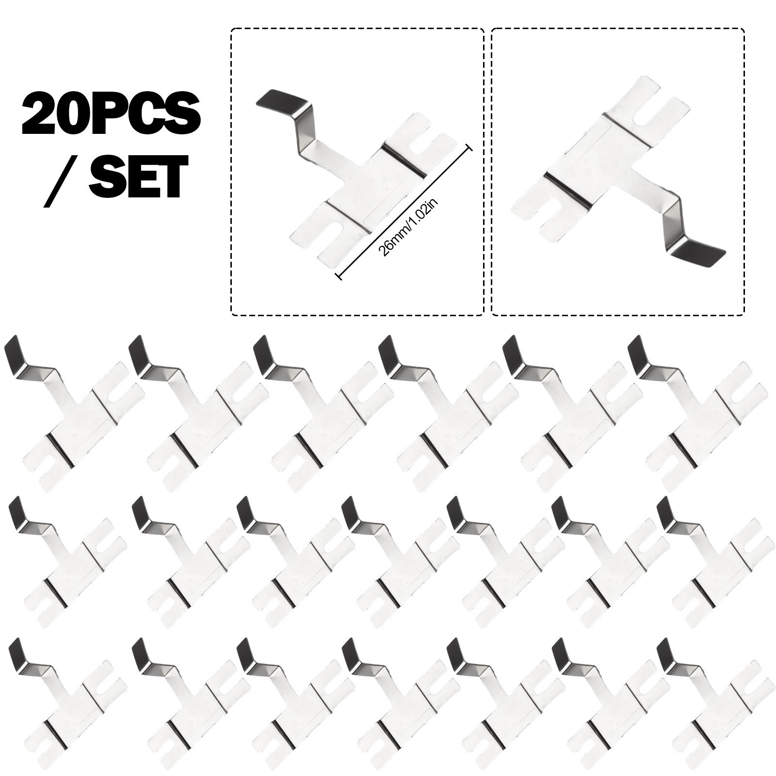 Nickel Sheets Battery Pack No Spots Spot Weldable 2.6cm/1.02inches 20pcs