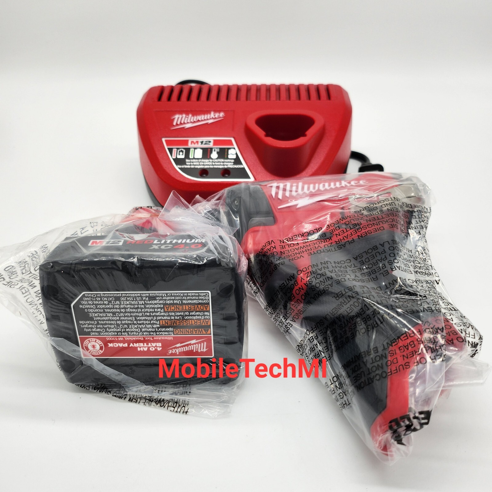 Milwaukee M12 FUEL 1/4&Prime; Impact Driver 3453-20+ 4.0Ah Battery Charger Kit GEN 3