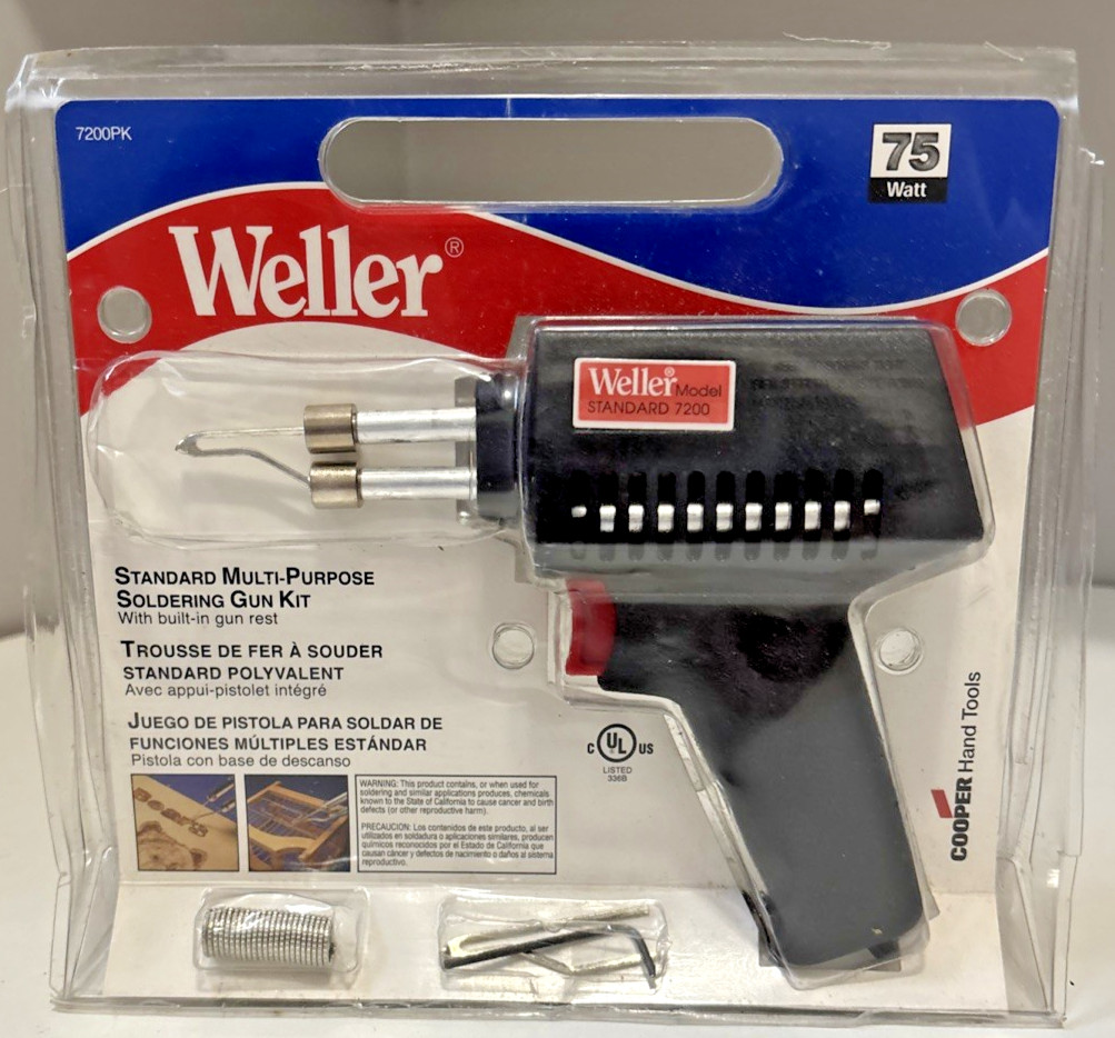 Weller Standard 7200 Light Duty Soldering Gun Kit 75W 7200PKS