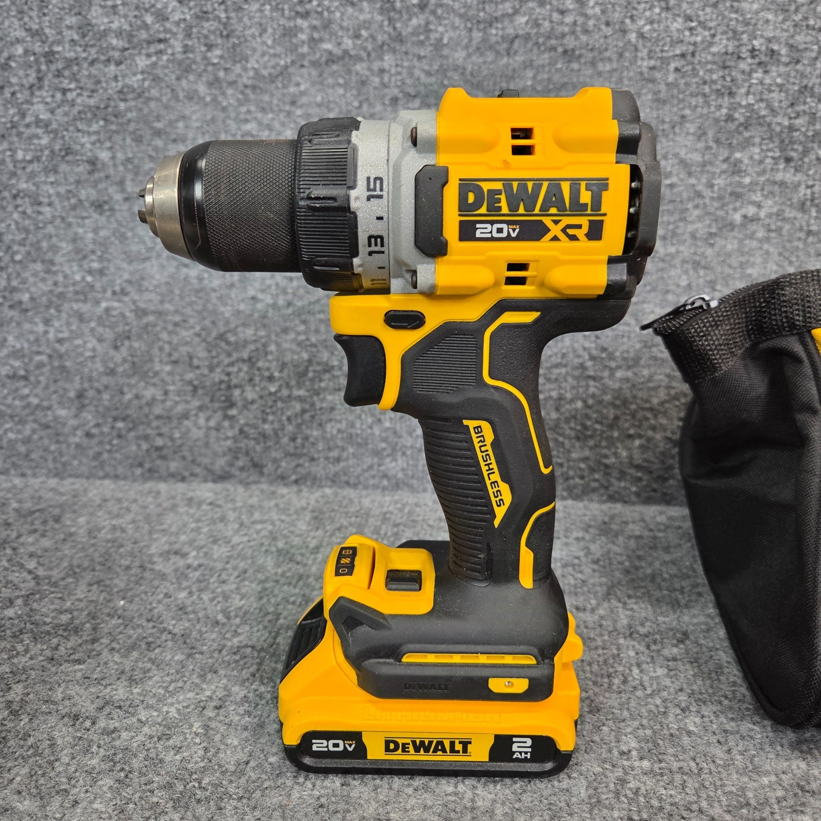 DeWalt DCD800 Electric Drill 2 Batteries Charger Bag & Bit Set (Tested & Works)