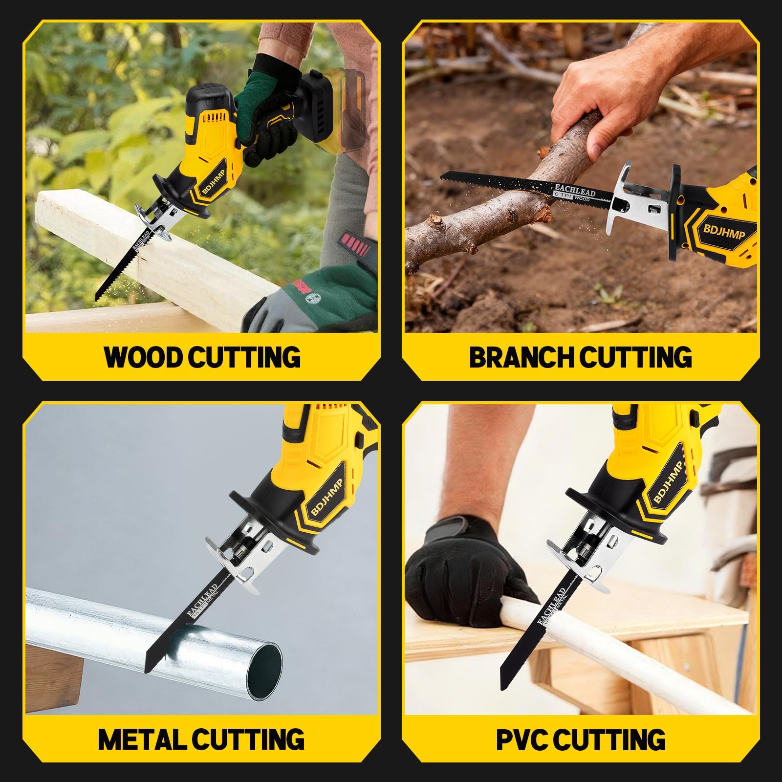 Cordless Reciprocating Saw for Dewalt 20V Max Battery, Brushless Pruning Saw …