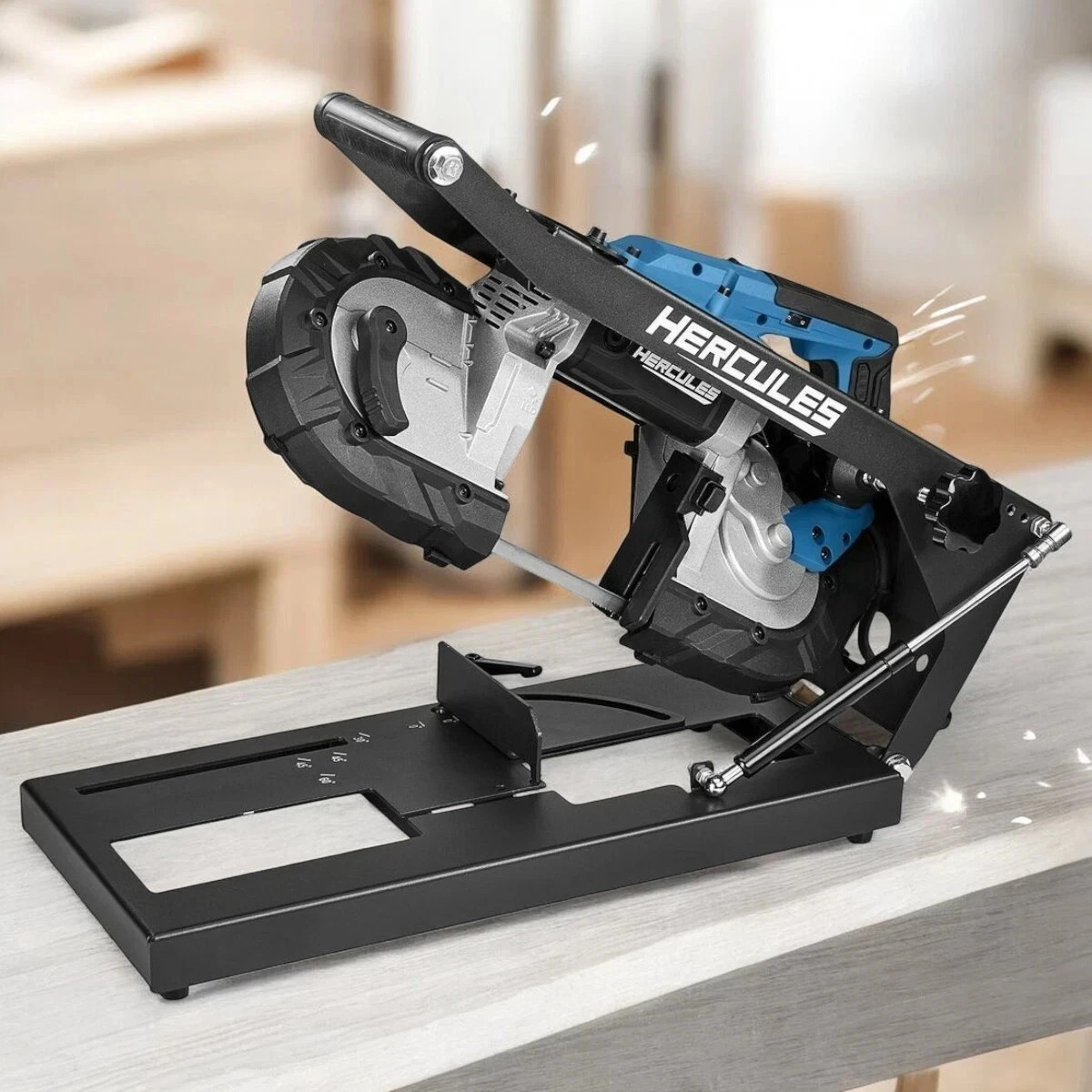 Universal Portable Band Saw Stand Table Benchtop Horizontal Vertical Cut Stand