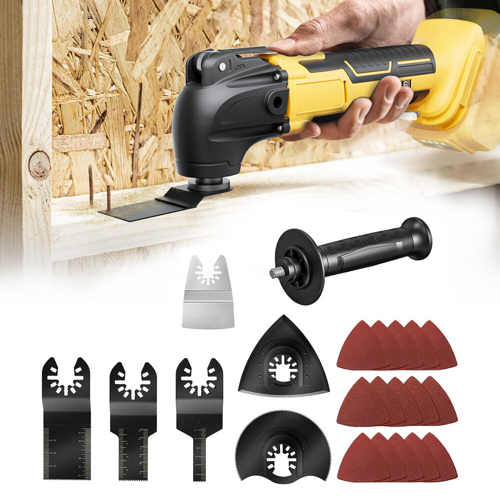 Cordless Oscillating Tool for DEWALT 20V Battery, Brushless, 6 Speeds Multi Tool