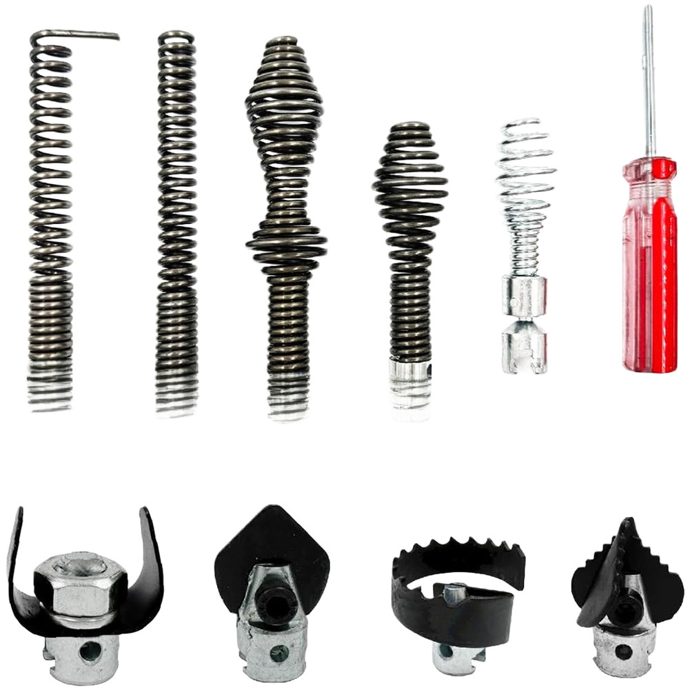 10PCS Auger Cutting Attachments Compatible with For RIDGID K400 Drain Cleaner