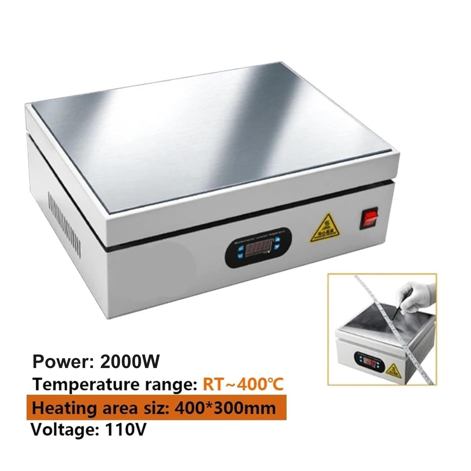 Electronic Hot Plate Preheating Station PCB SMD Soldering Hot Plate 400mm*300mm
