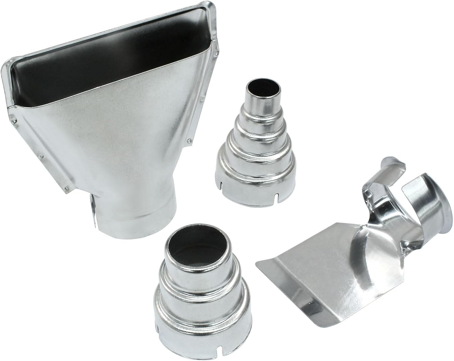 Heat Gun Nozzle Set – 4 Stainless Steel Attachments for Precision Work