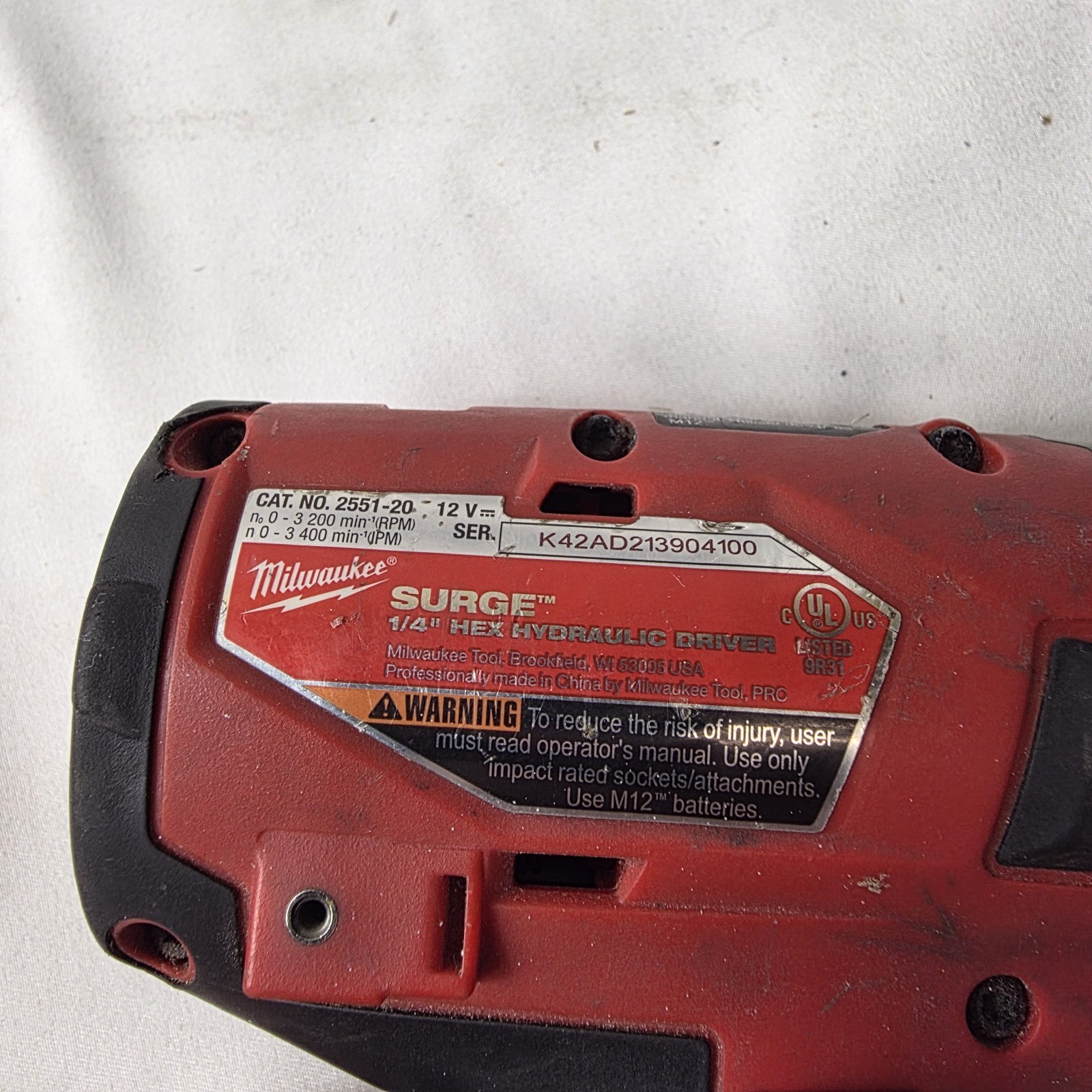 Milwaukee M12 FUEL SURGE 1/4in Hex Hydraulic Impact Driver Kit 2x 2.0Ah