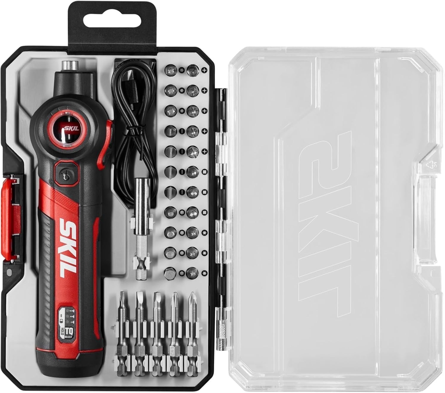 Compact 4V Cordless Screwdriver with Pivoting Head & Torque Control Settings