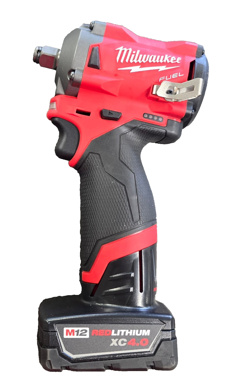 Milwaukee M12 Fuel 1/2&Prime; Brushless Cordless Impact 2555-20 W/ 2 Batt & Charger