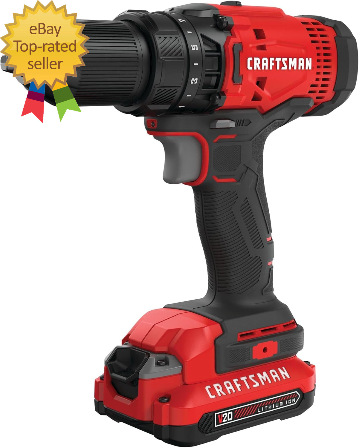 V20 Cordless Drill/Driver Kit 1/2 Inch Battery and Charger Included (CMCD700C1)
