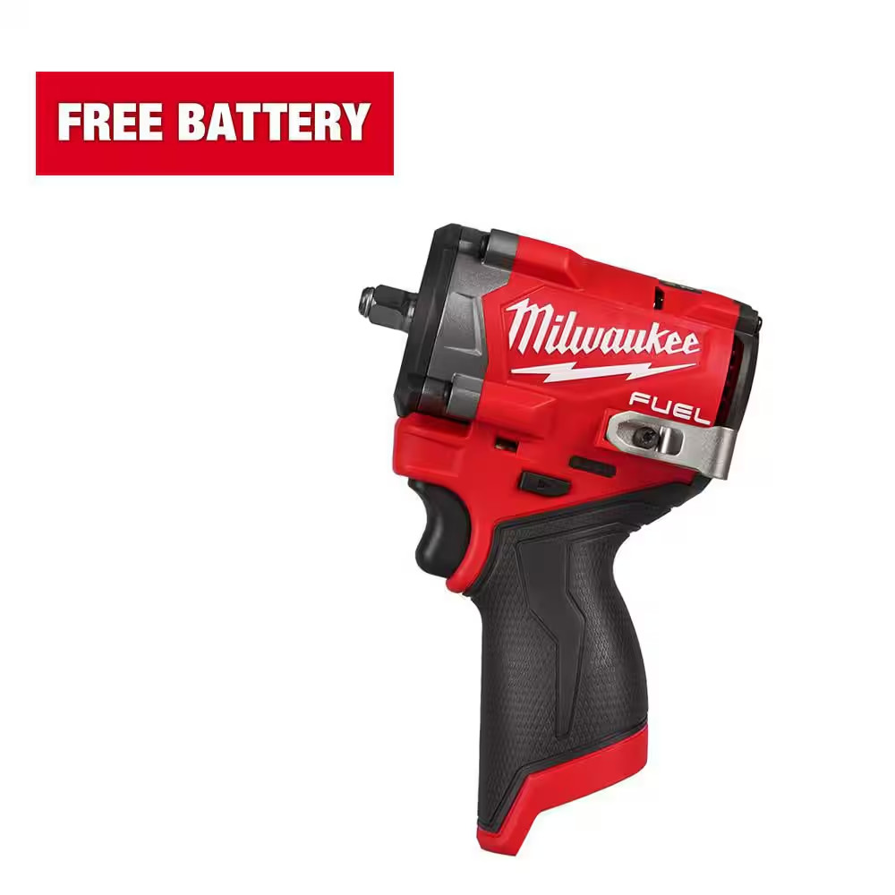 M12 FUEL 12V Lithium-Ion Brushless Cordless Stubby 3/8 In. Impact Wrench (Tool-O
