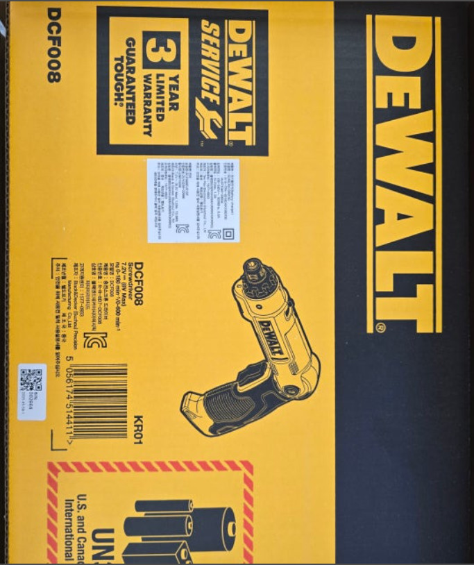 DeWalt DCF008 8V MAX Cordless Screwdriver 45-Piece Set with 1.5Ah Battery