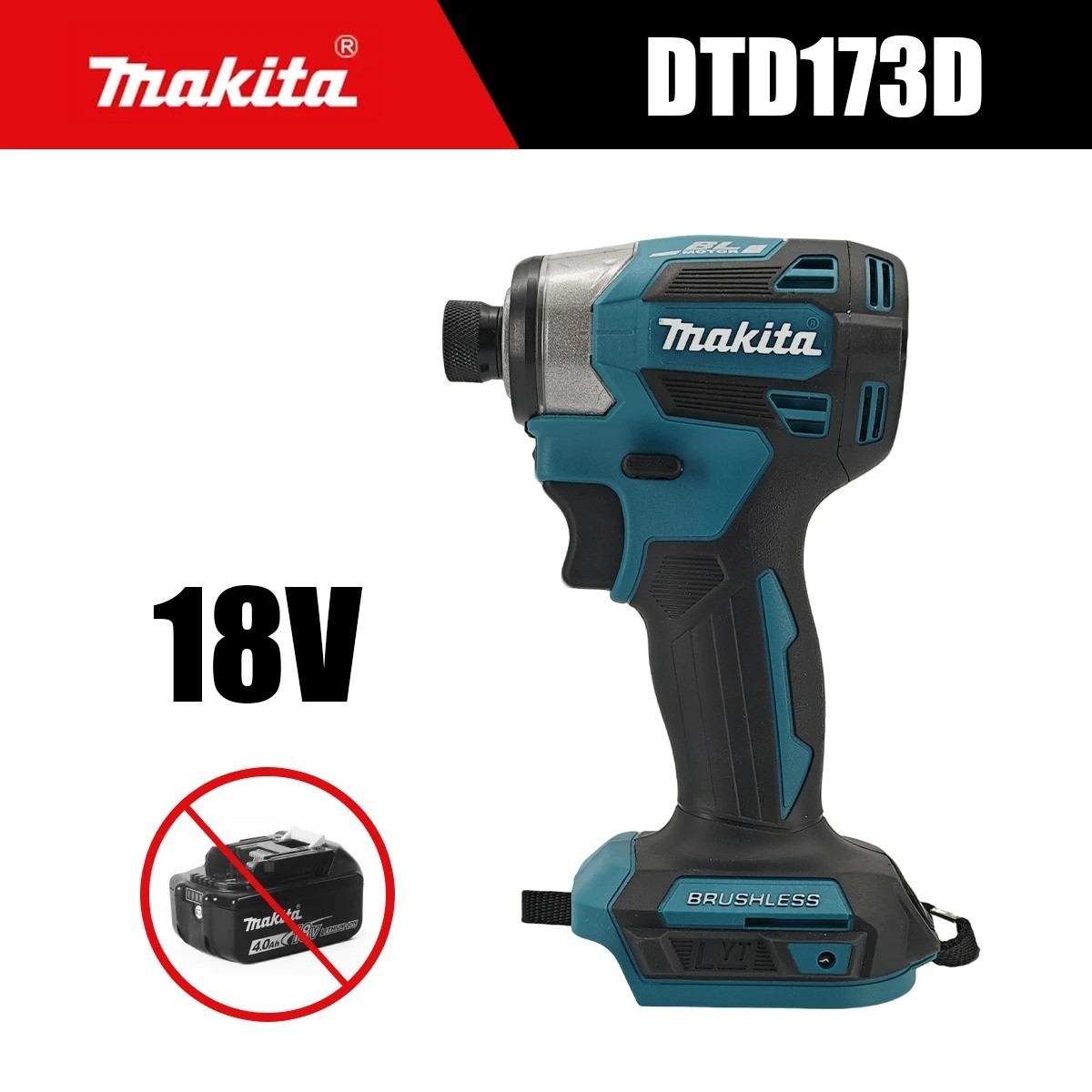 Makita 18V DTD173 Brushless Drill Power Multicolor Home Improvement Only Tool