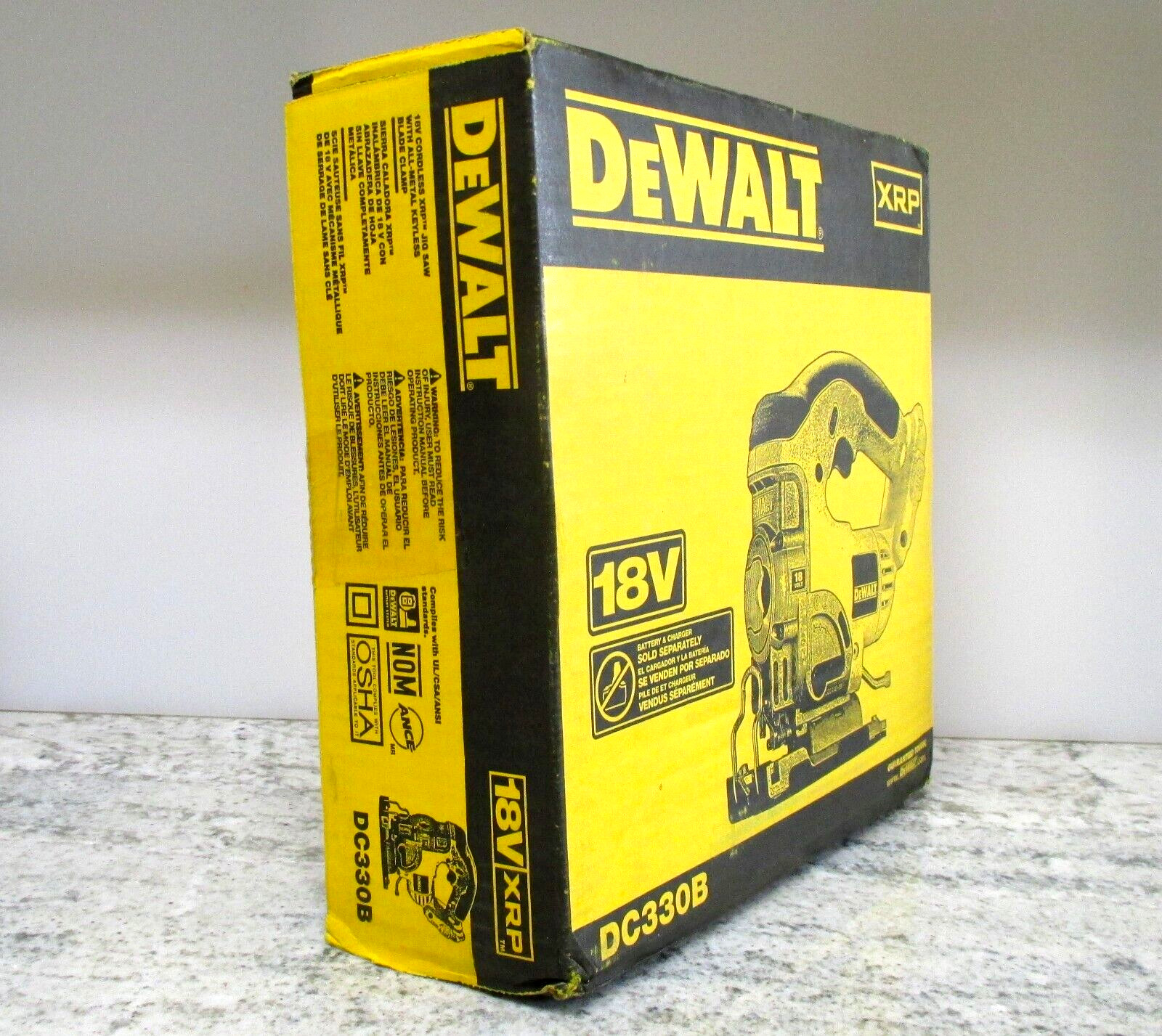Dewalt DC330 18V Volt XRP Cordless Keyless Jig Saw NEW in RETAIL BOX *No Battery