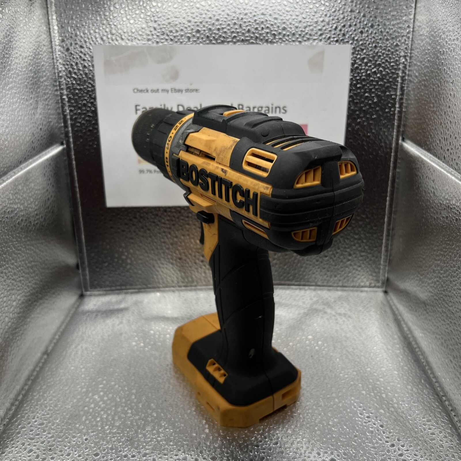 Bostitch BTC400 18V ½” Lithium Drill/Driver (Tool Only) Works, Lost Charger