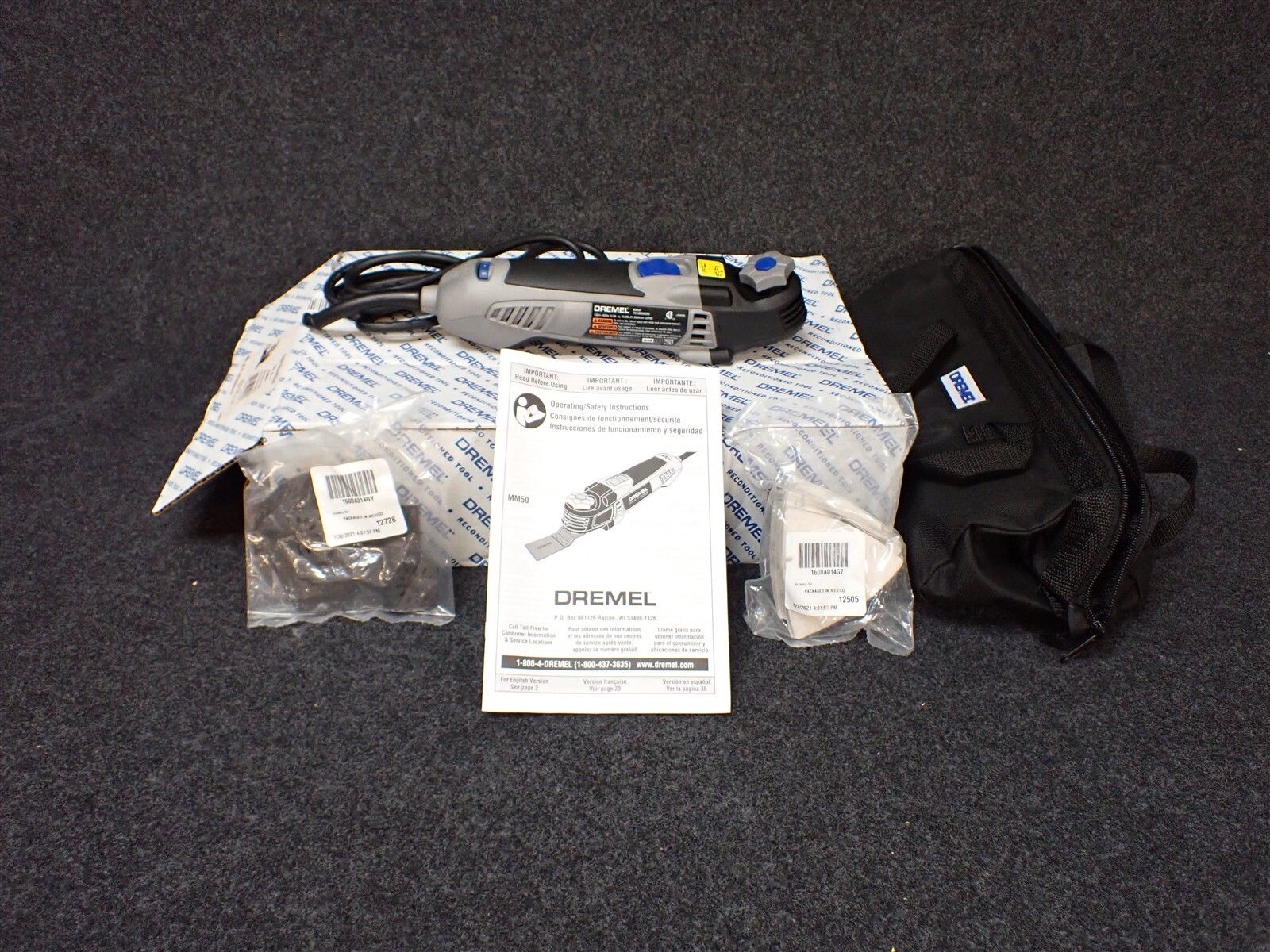 Dremel MM50-DR Factory Reconditioned Oscillating Multi-Tool Kit Multi-Max (XXX)