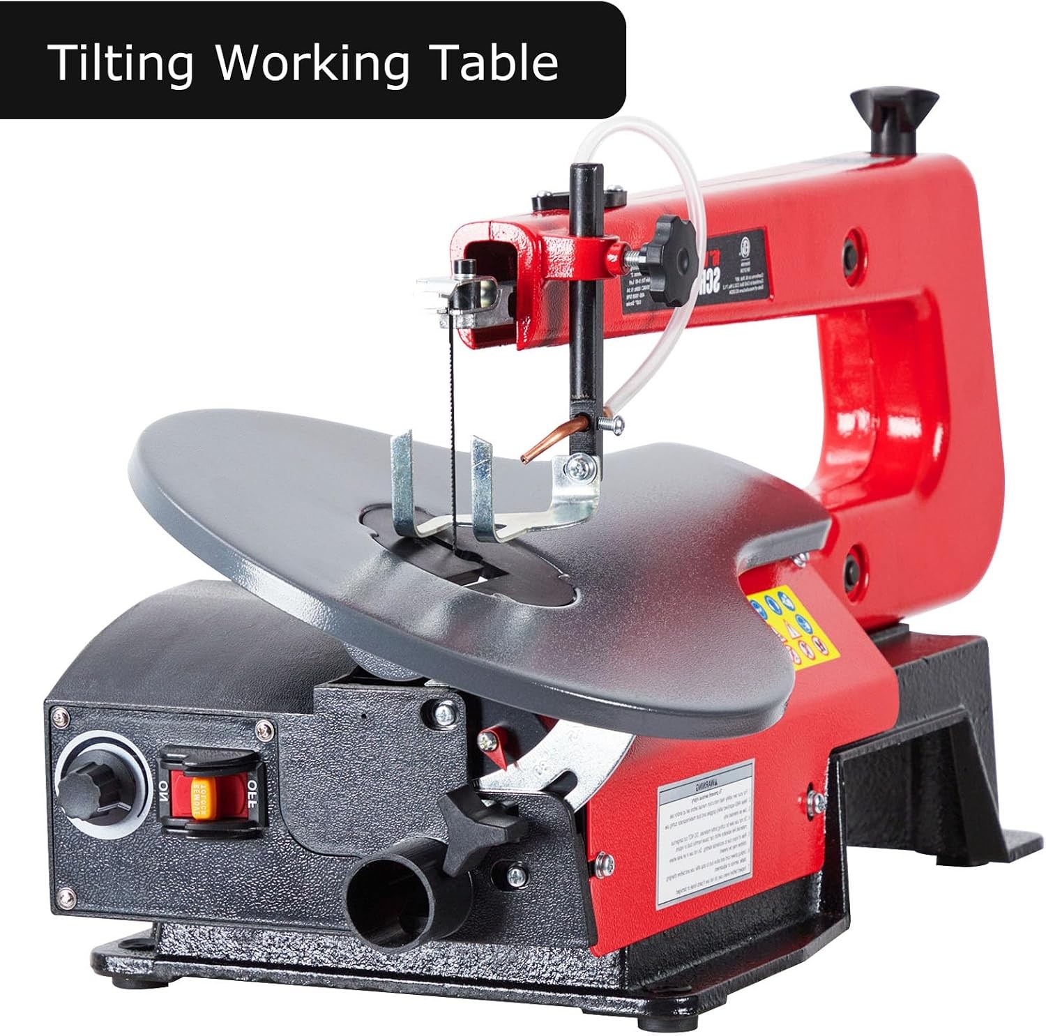 16 » Variable Speed Scroll Saw Large Adjustable Table No Light for Woodworking