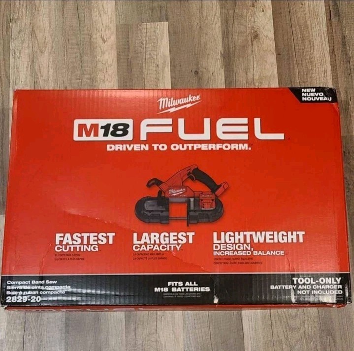 Milwaukee NEW N BOX 2829-20 FUEL Brushless Compact Band Saw Variable M18 18 Volt