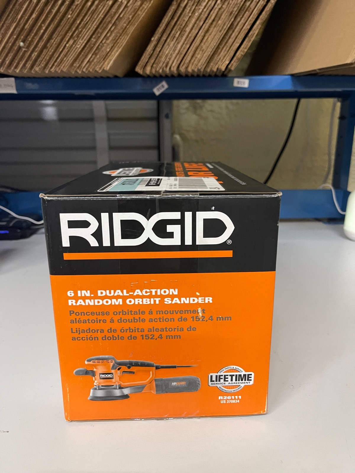Ridgid CORDED 6 inch dual action random orbit sander (R26111) NEW