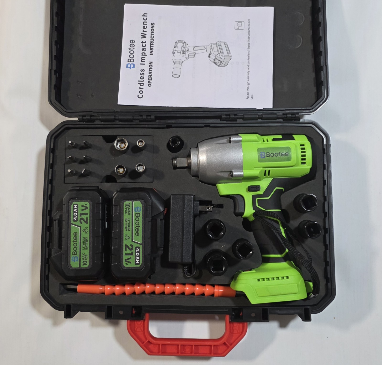 21v Cordless 1/2&Prime; Impact Wrench 700 N.m (516 Ft-lbs) Power Brushless Impact Gun