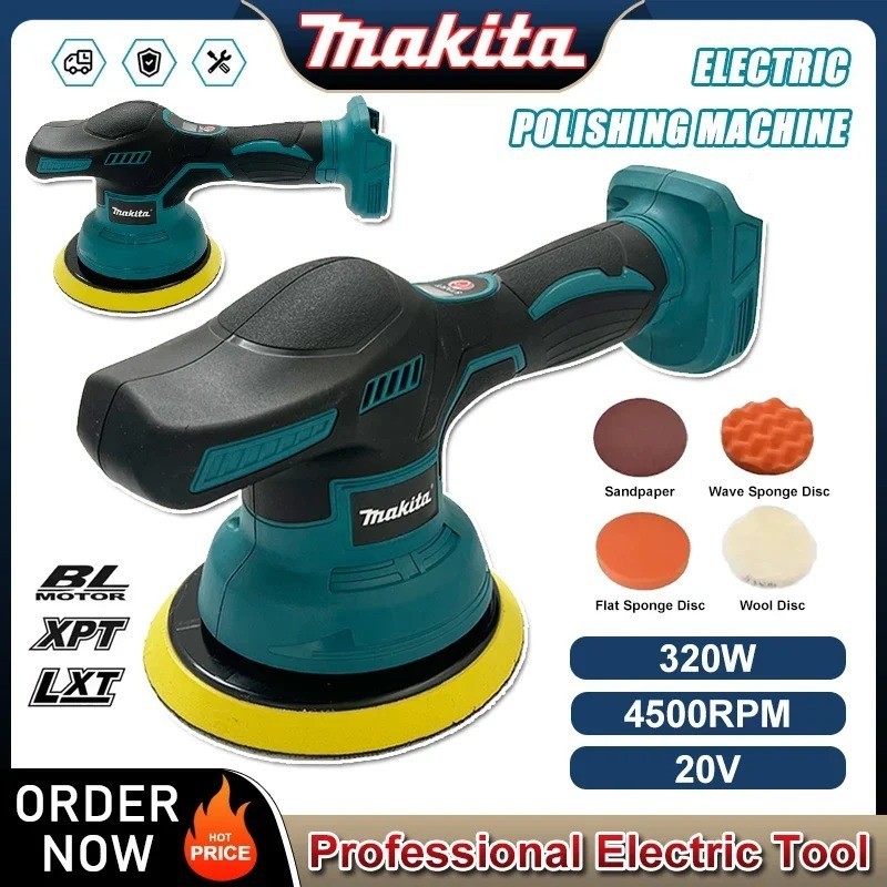 Makita Cordless Polisher 8 Gears Digital Display Electric Polisher Auto Car Waxi