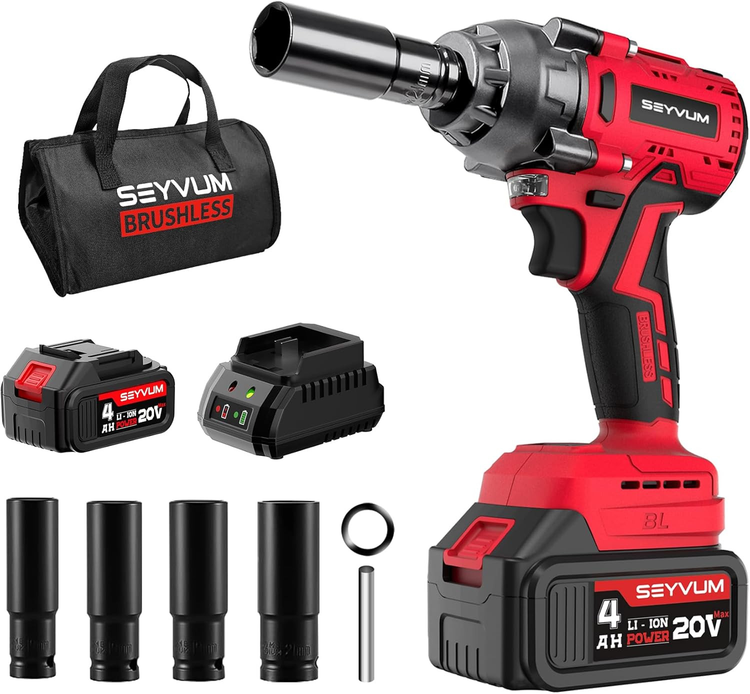 IMPACT WRENCH-1/2&Prime; IMPACT GUN- POWER IMPACT DRIVER MAX TORQUE 320 Ft-Lbs